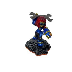 Skylanders Giants Sprocket Golding Figure Woman Red Hair Blue Outfit With Wrench